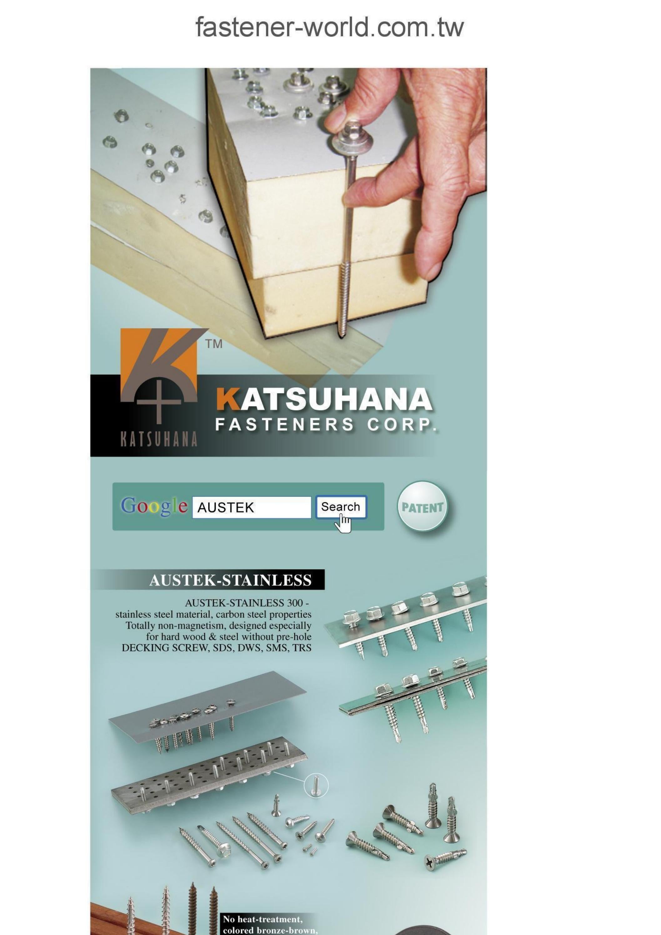 KATSUHANA FASTENERS CORP. from Fastener World Magazine. by Fastener