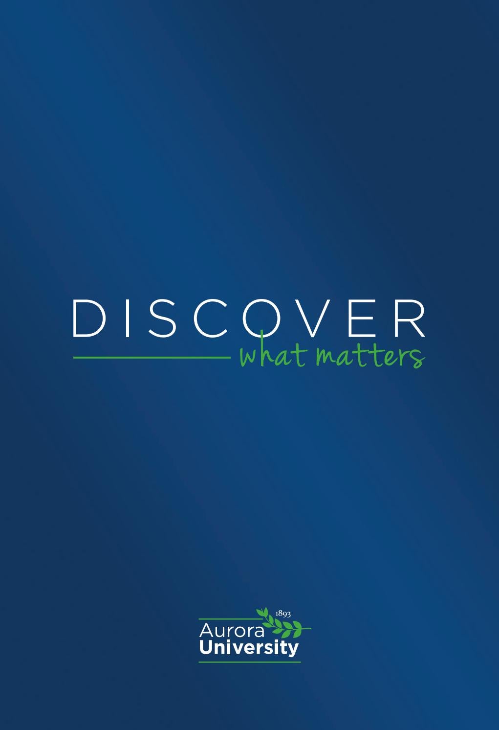 Aurora University Viewbook 20202021 by Aurora University Issuu