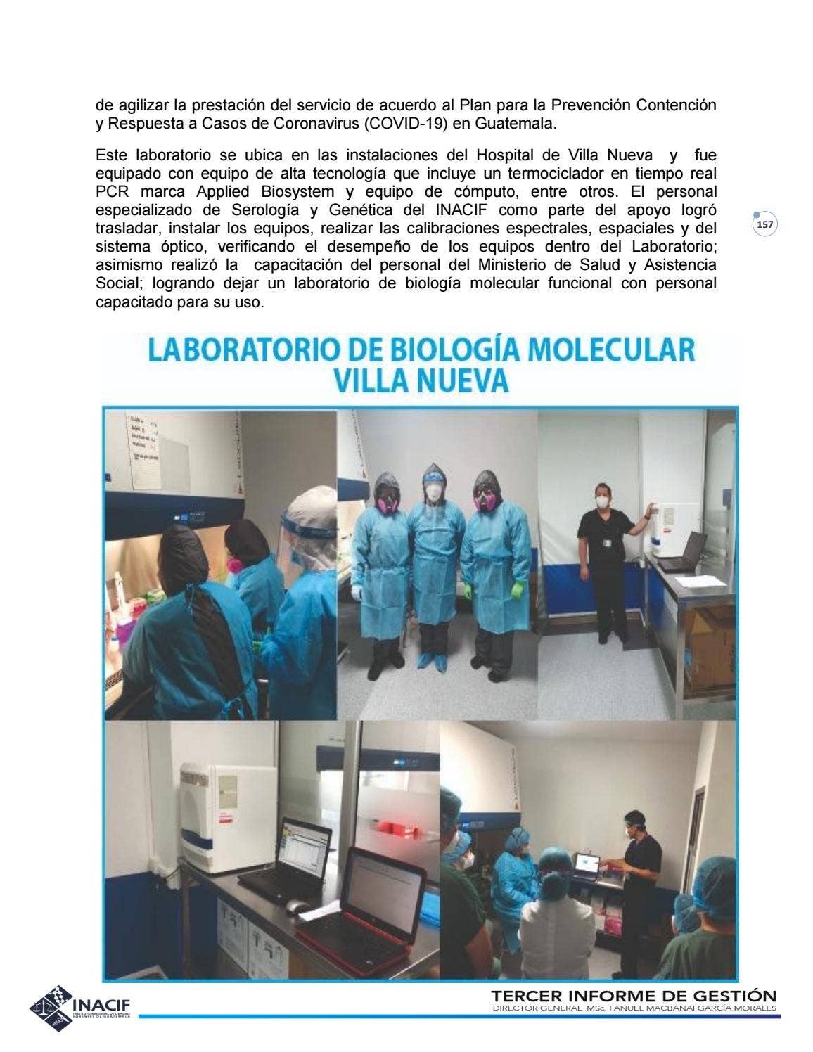 Tercer Informe de Gestión by Instituto Nacional de Ciencias Forenses de ...