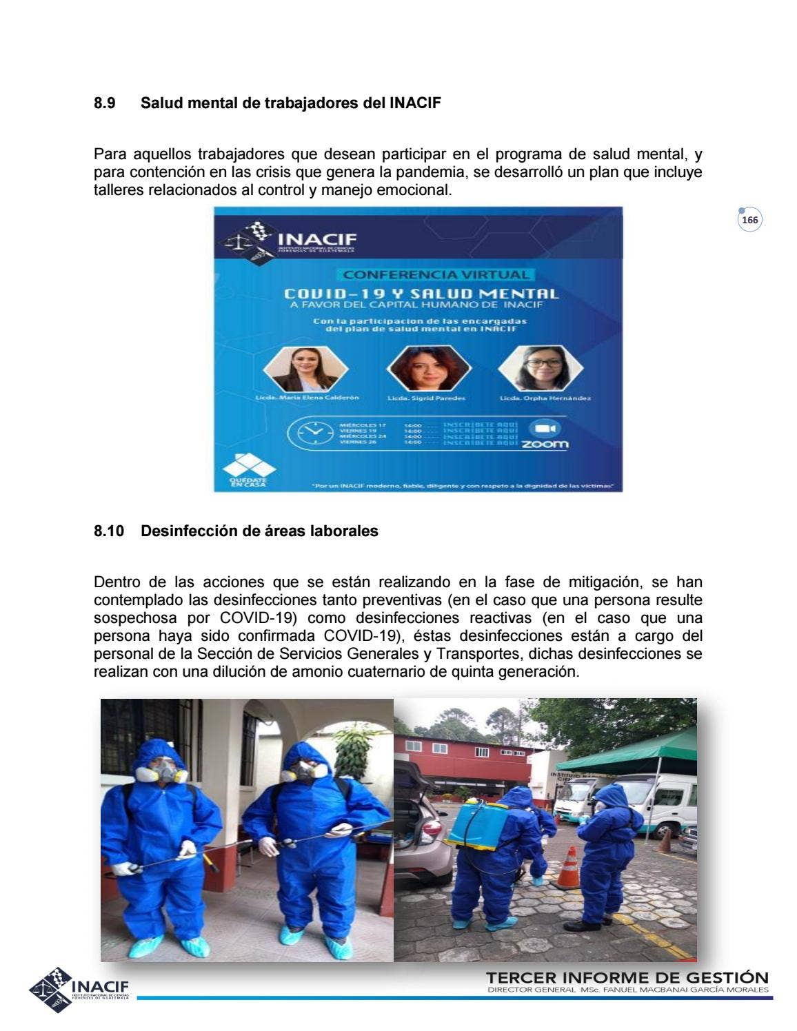 Tercer Informe de Gestión by Instituto Nacional de Ciencias Forenses de ...