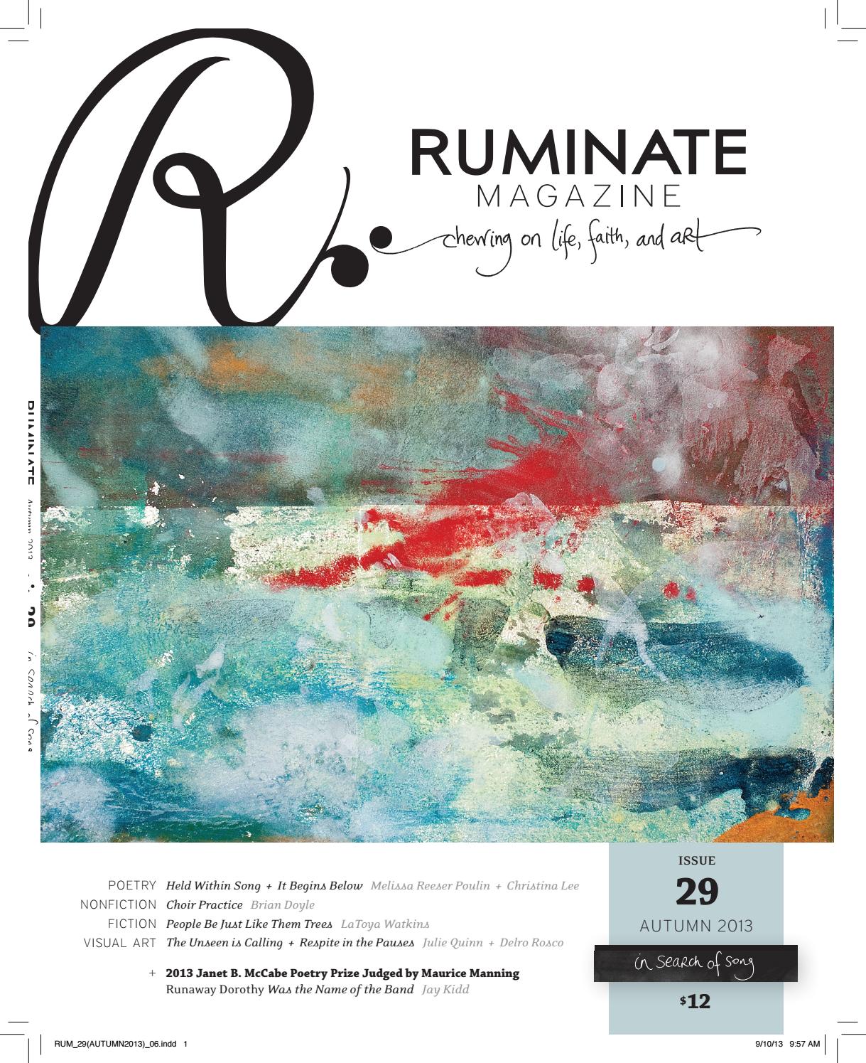 Issue 29 In Search of Song by Ruminate Magazine Issuu