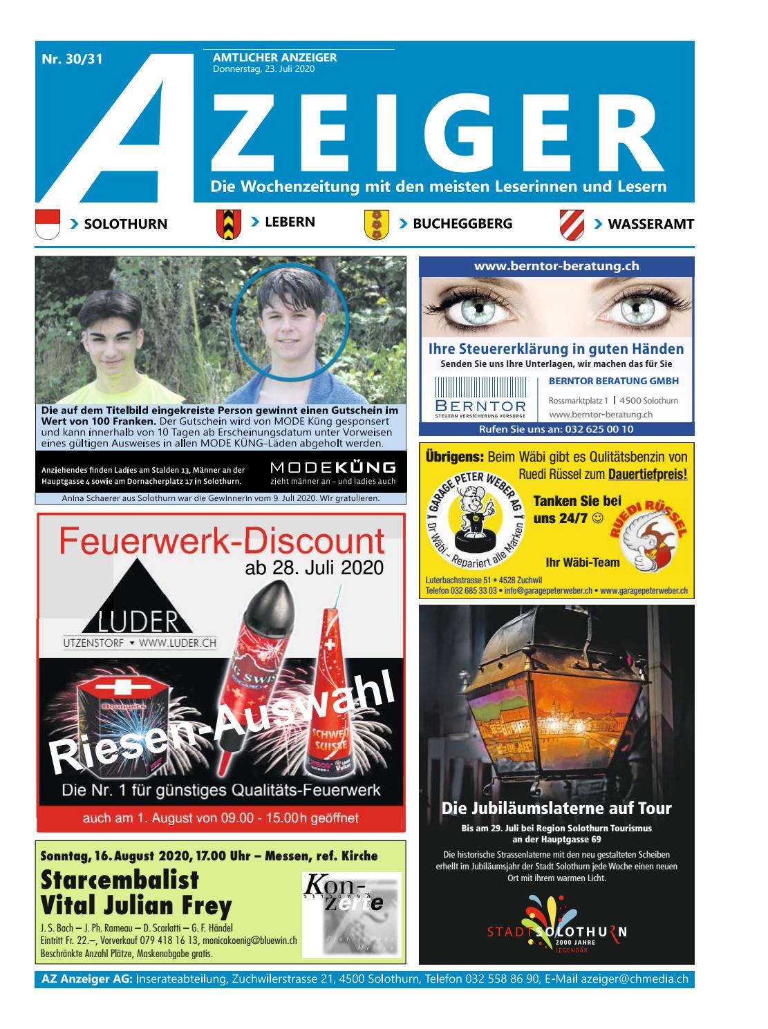 Azeiger_30_2020 by AZAnzeiger Issuu