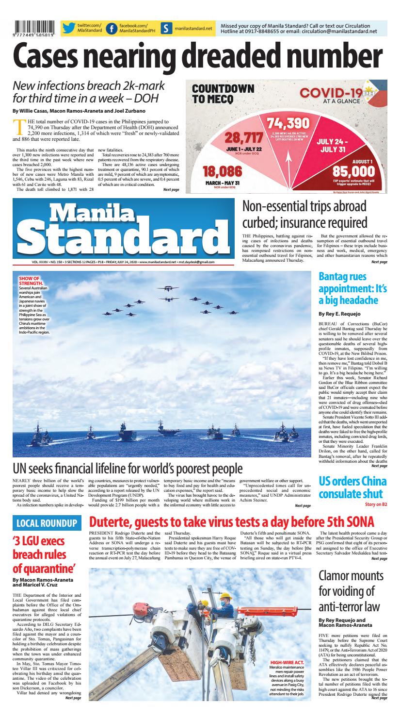 Manila Standard July 24 Friday By Manila Standard Issuu