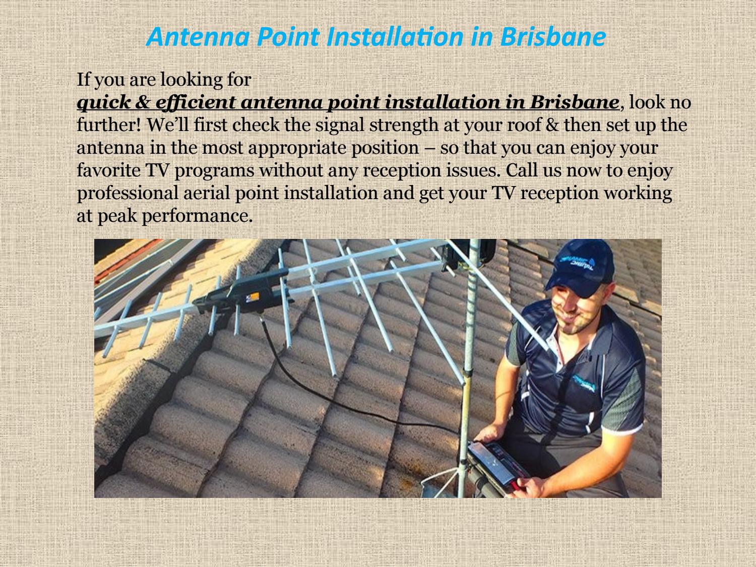 Antenna Point Installation in Brisbane by Jonathan Burfield Issuu