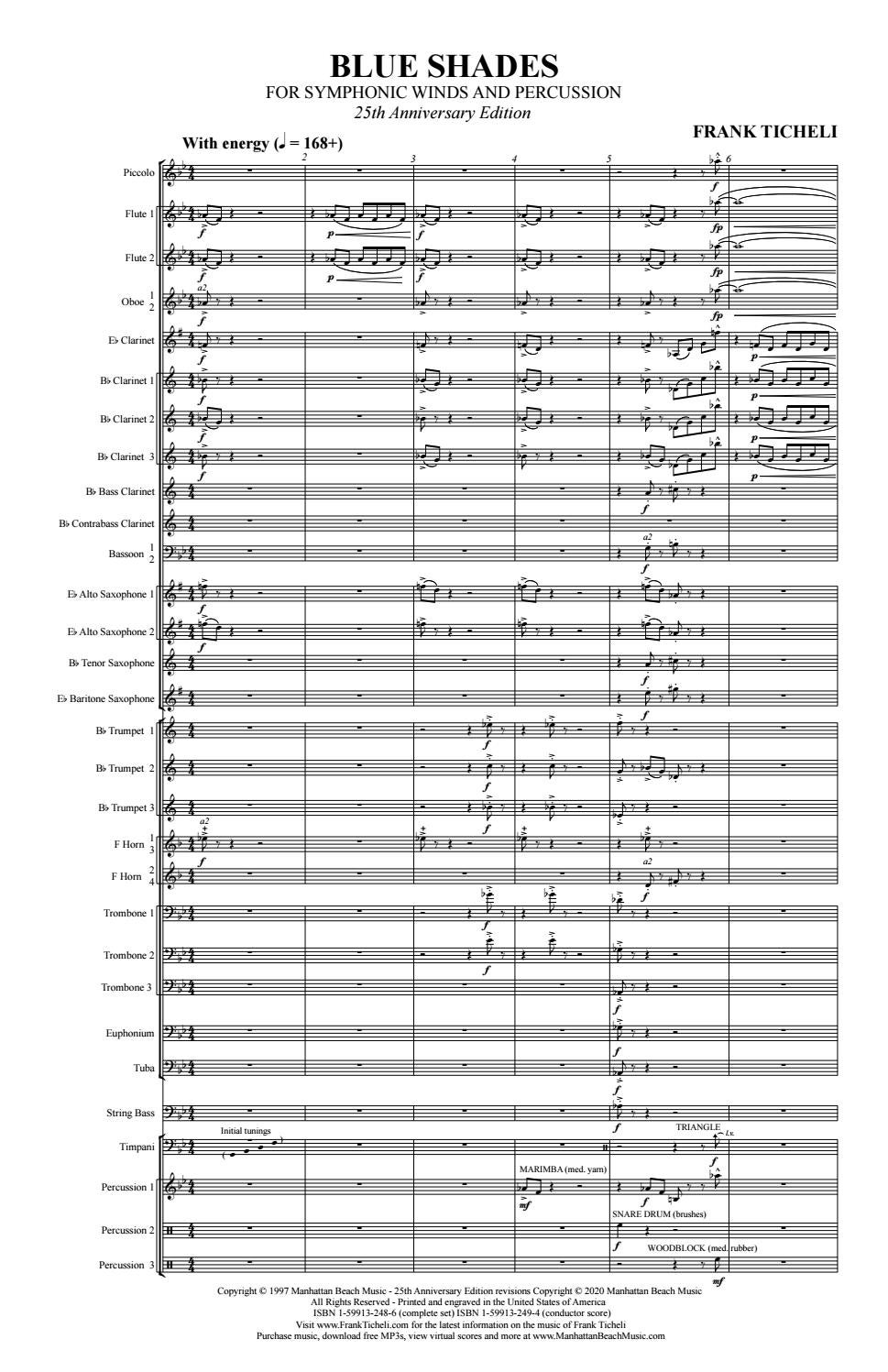 ≡ ISSUU ᐈ Blue Shades 25th Anniversary Edition, Symphonic Winds and Percussion, by Frank
