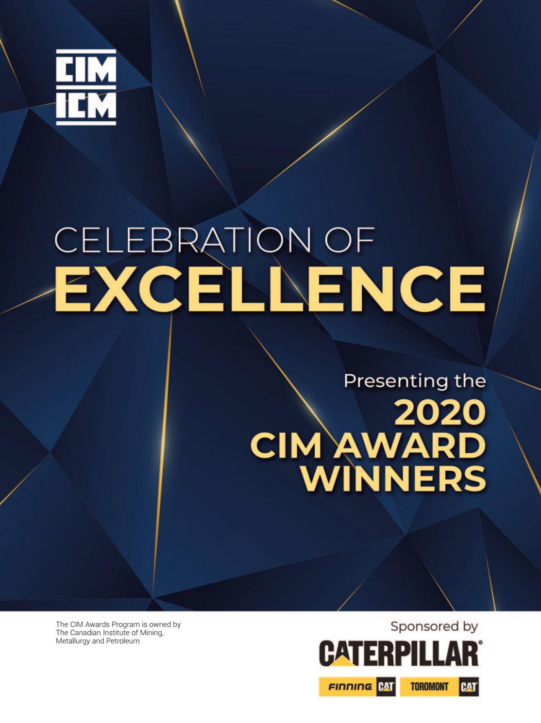 2020 CIM Award Winners by CIMICM Publications Issuu
