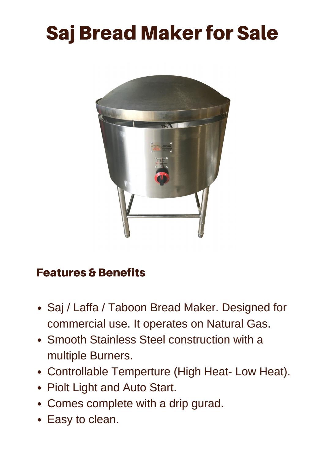 Stainless Steel Saj Bread Maker For Sale by Spinning Grillers Issuu