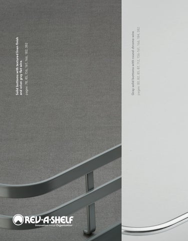 Rev-A-Shelf 灯饰目录 · 20/21 Specification 指南 第 10 页