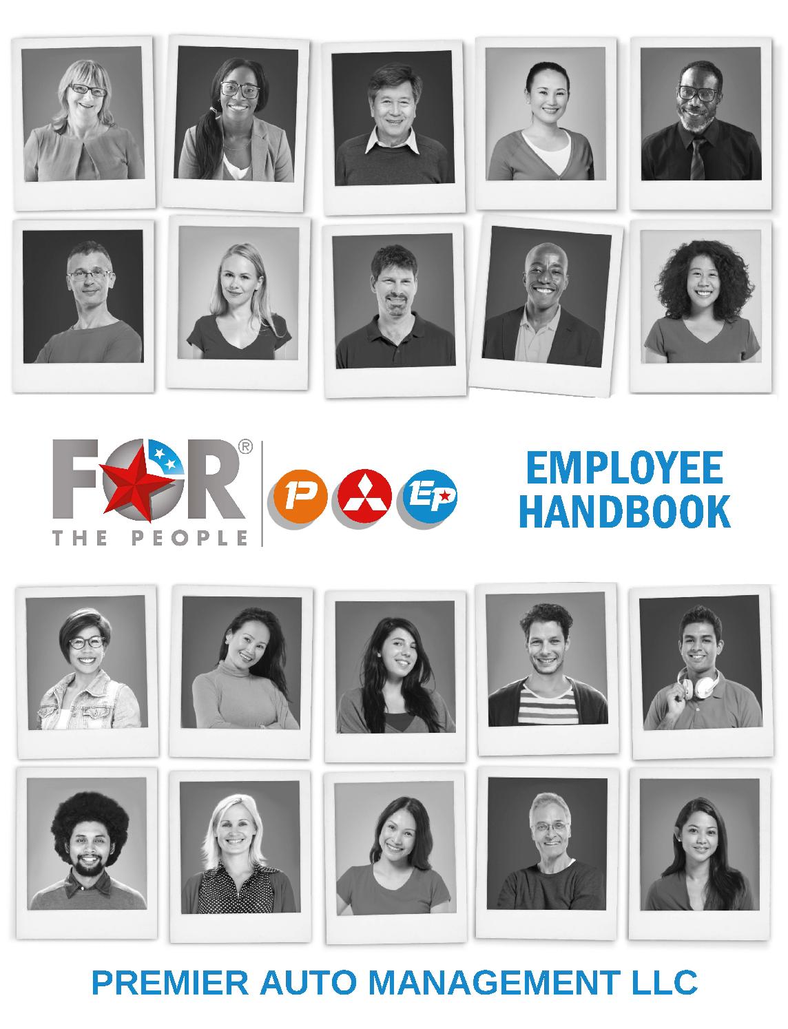 Premier Auto Management Employee Handbook by Premier Auto Management