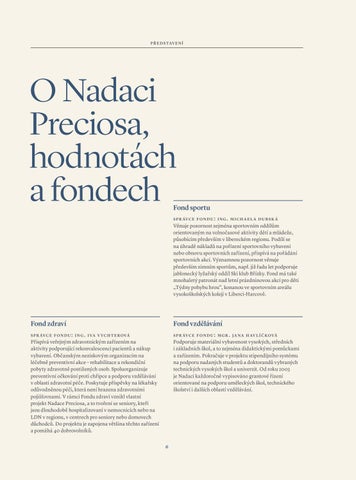 Výroční zpráva - Nadace Preciosa 第 6 页