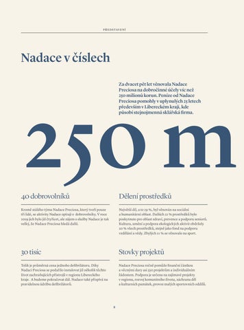 Výroční zpráva - Nadace Preciosa 第 8 页
