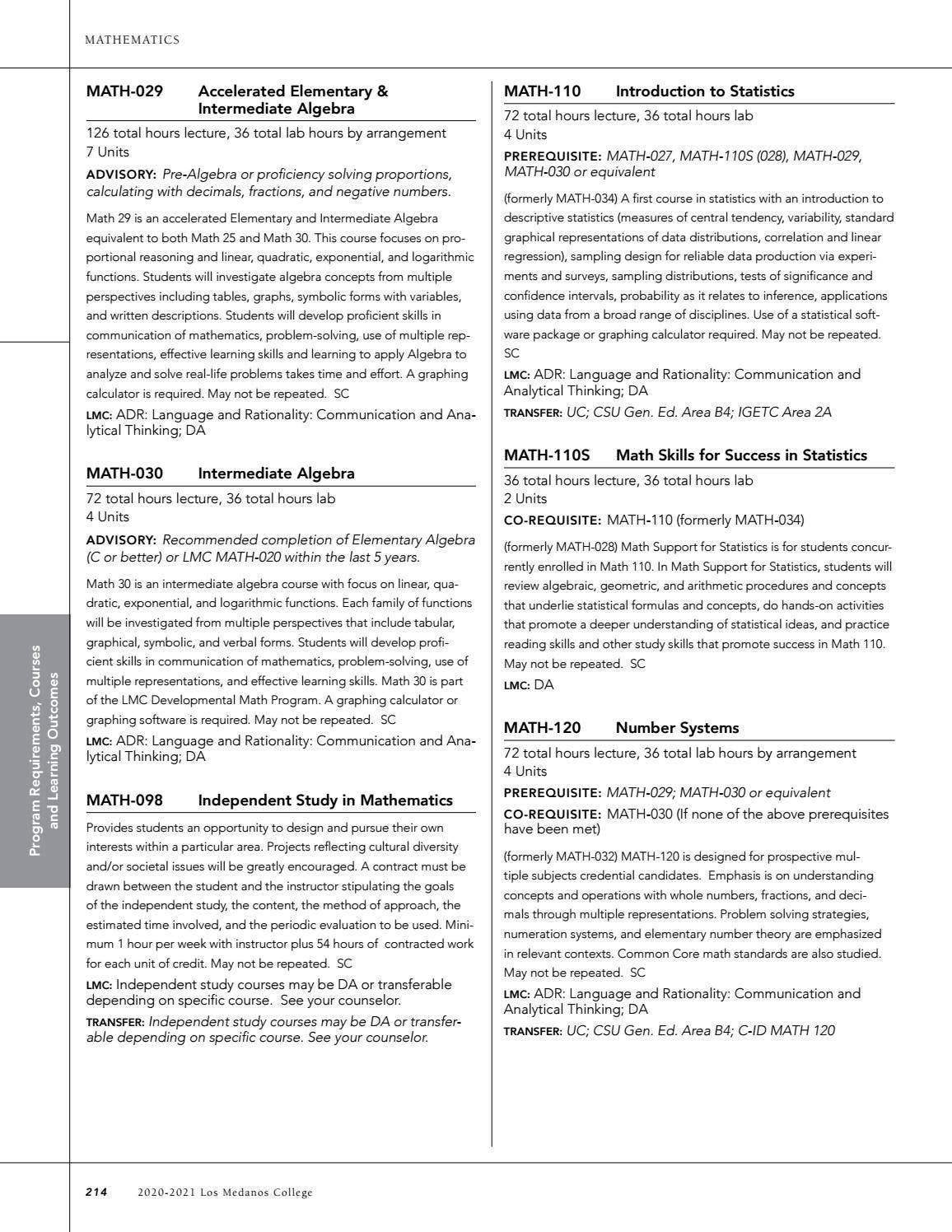 2021 Los Medanos College Catalog of Classes by Los Medanos College Issuu