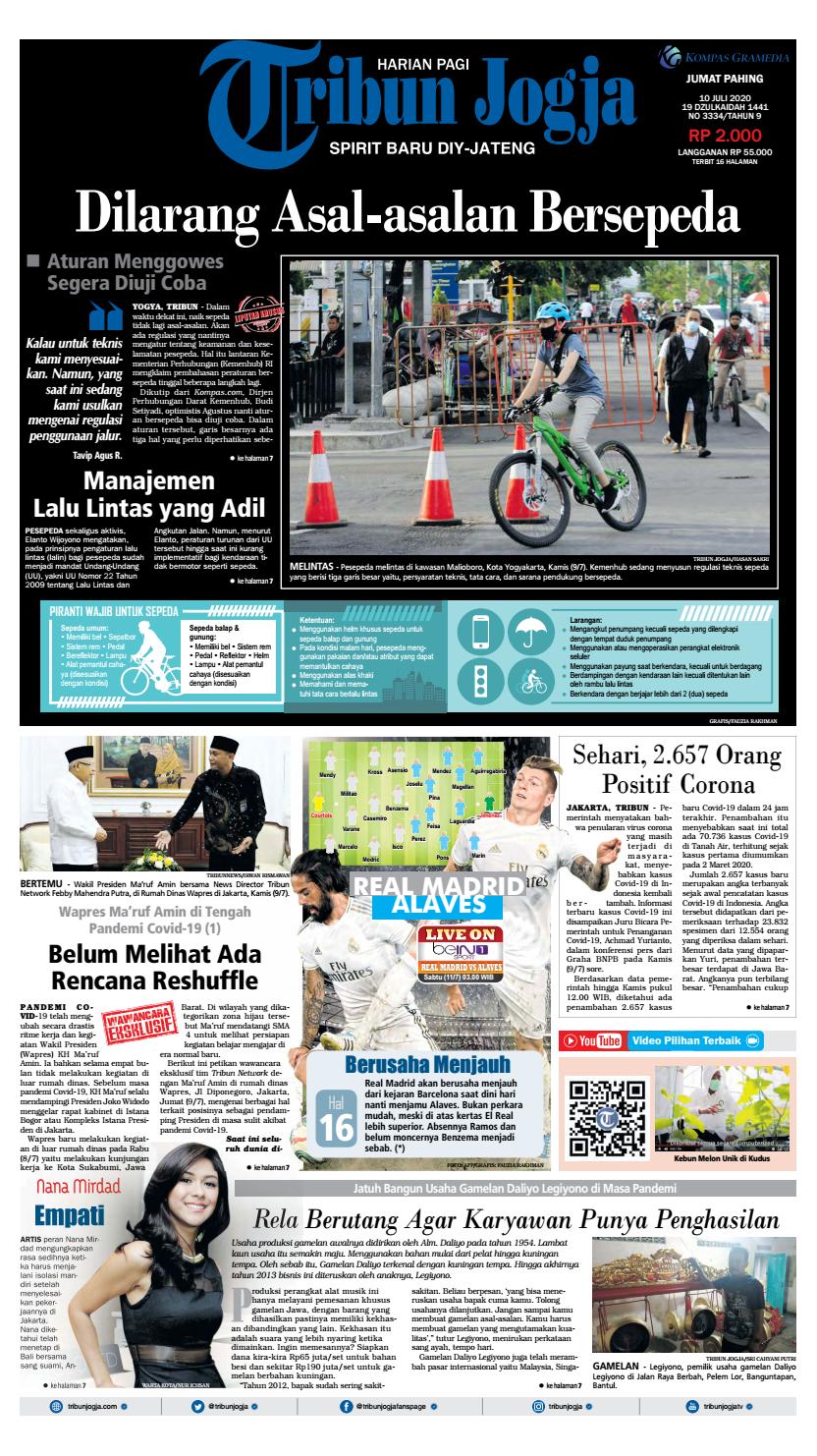 Tribun Jogja 10 07 2020 By Tribun Jogja Issuu