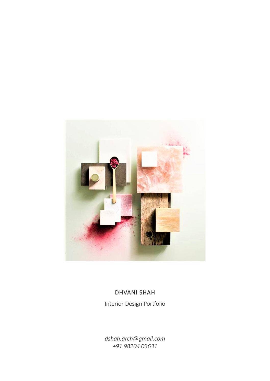 Interior Design Portfolio by Dhvani Shah - Issuu
