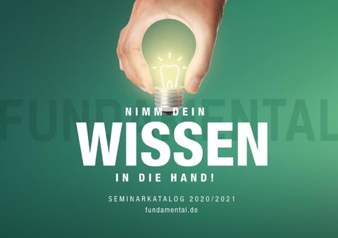 Cover of "Der neue Fundamental Schulungskatalog 2020/2021 - Nimm Dein Wissen in die Hand"