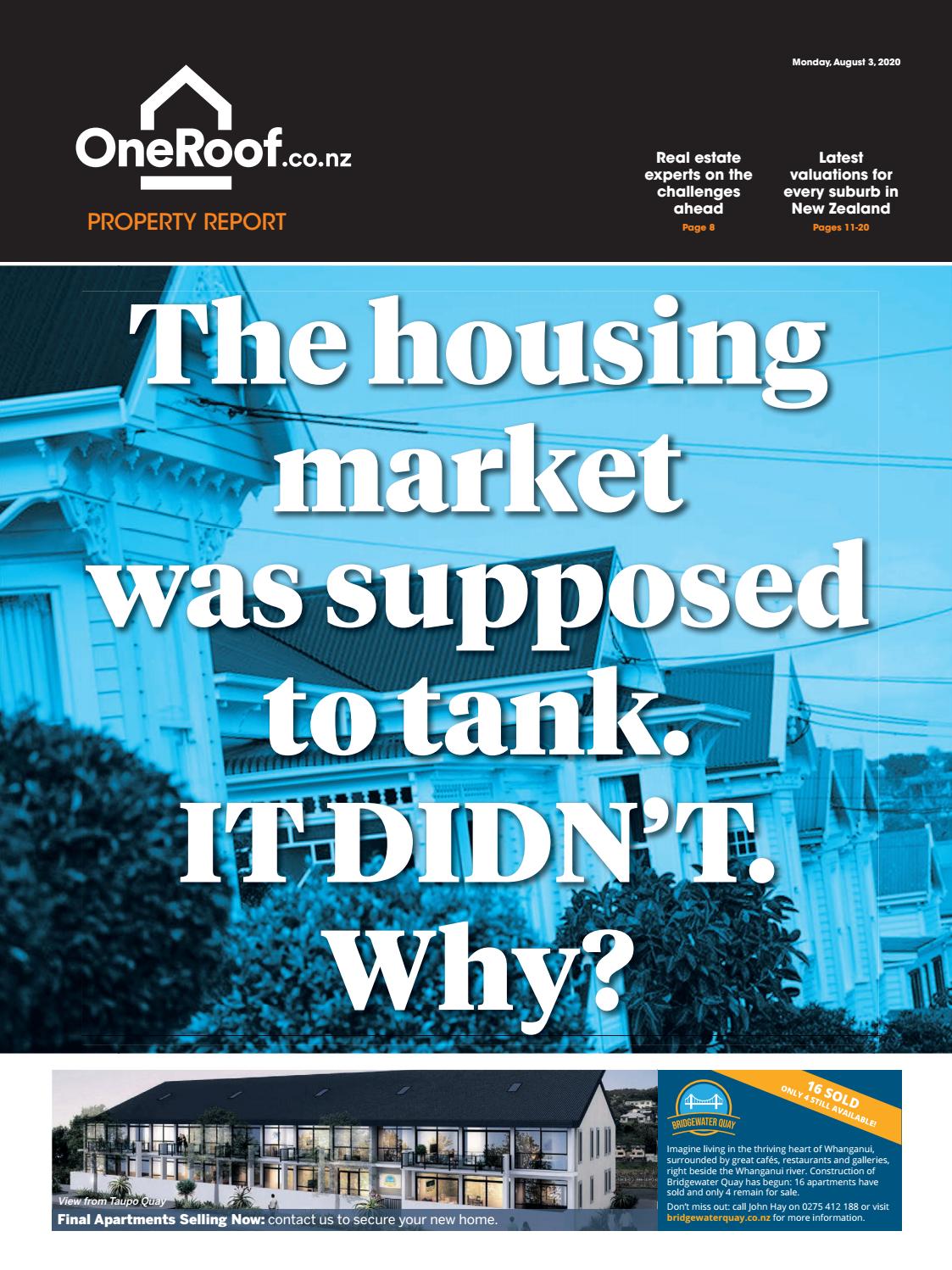Oneroof Whanganui Property Report August 2020 By Nzme Issuu