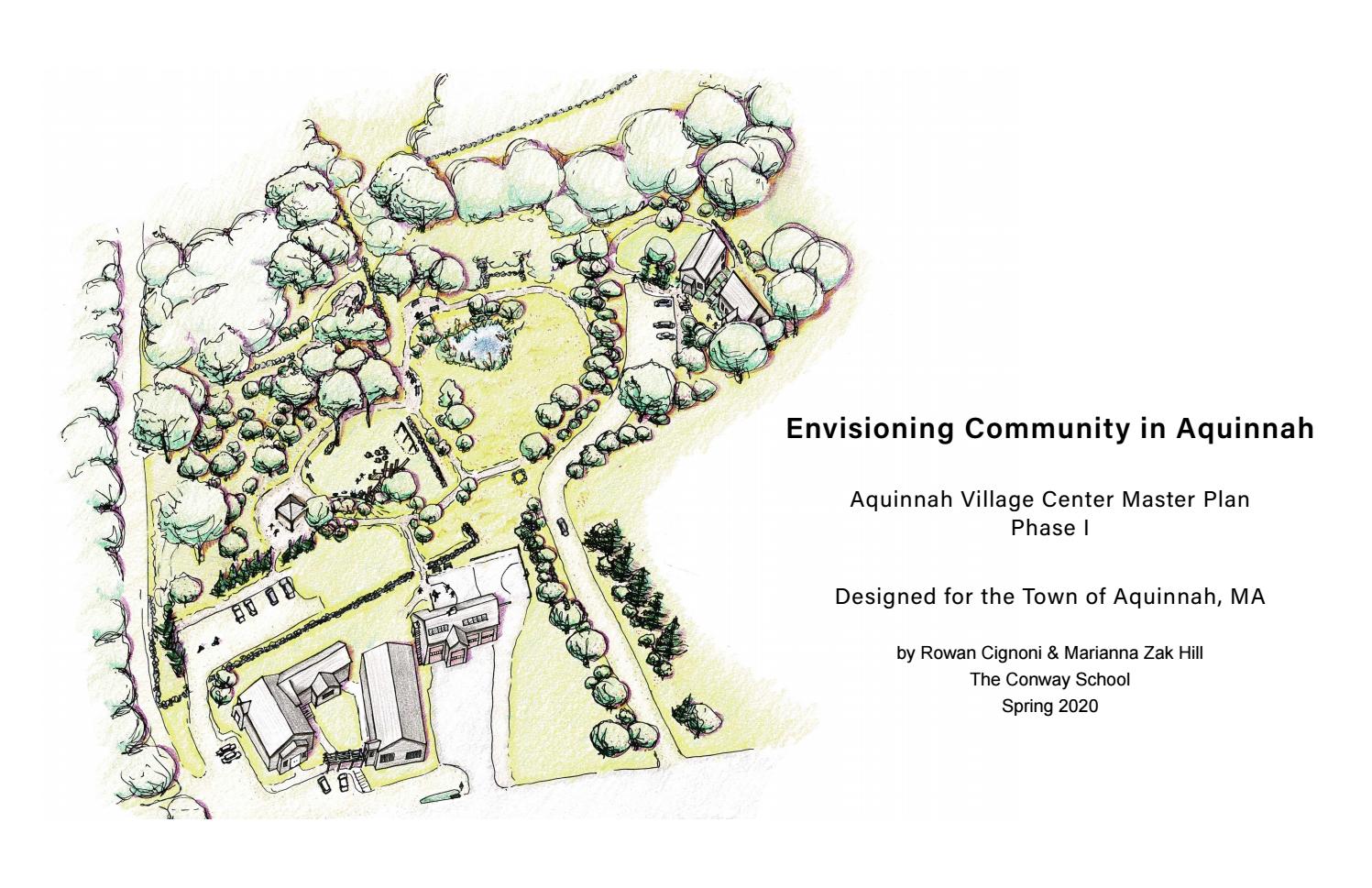 Envisioning Community in Aquinnah Aquinnah Village Center Master Plan