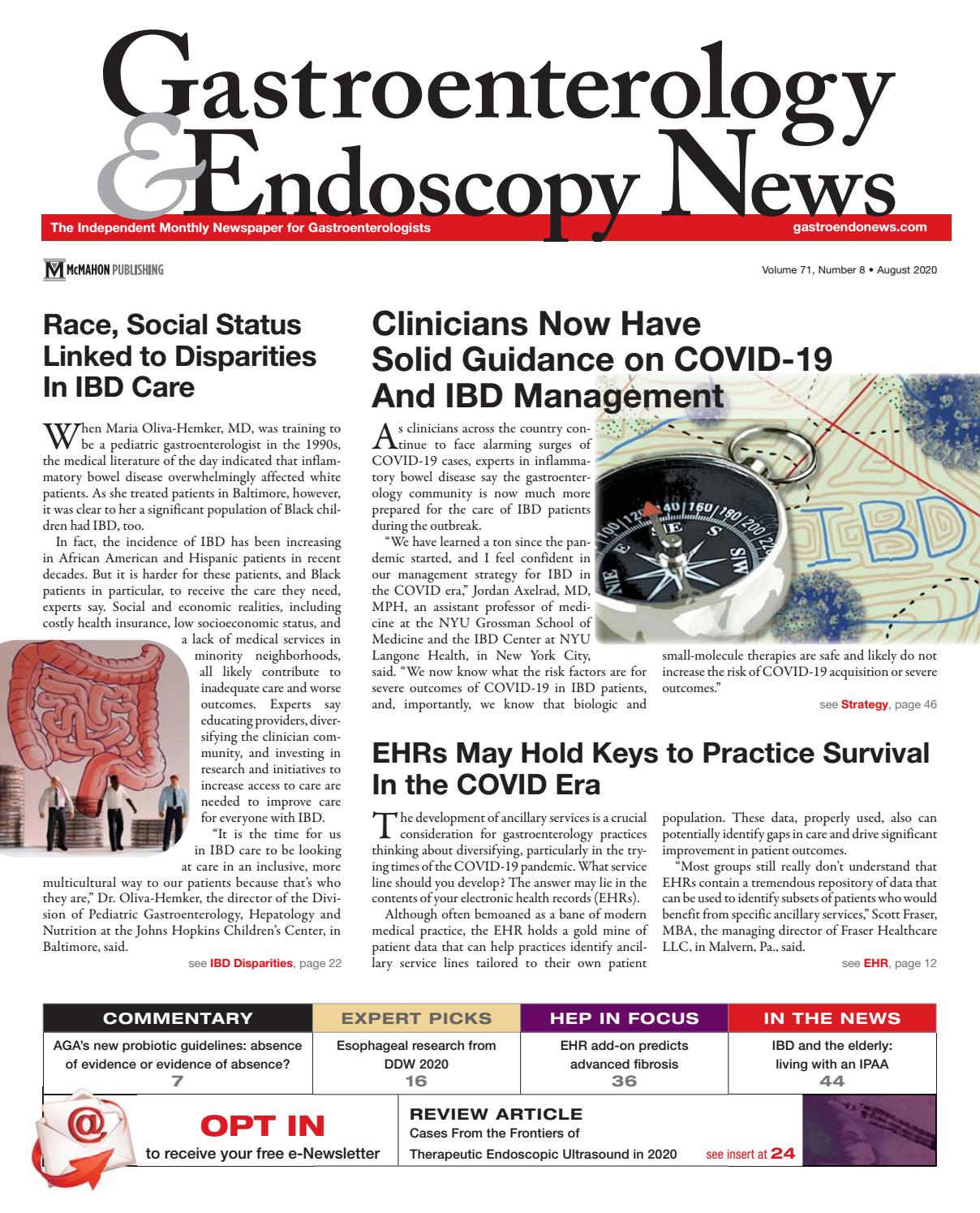 Gastroenterology & Endoscopy News (August 2020) by McMahon Group Issuu
