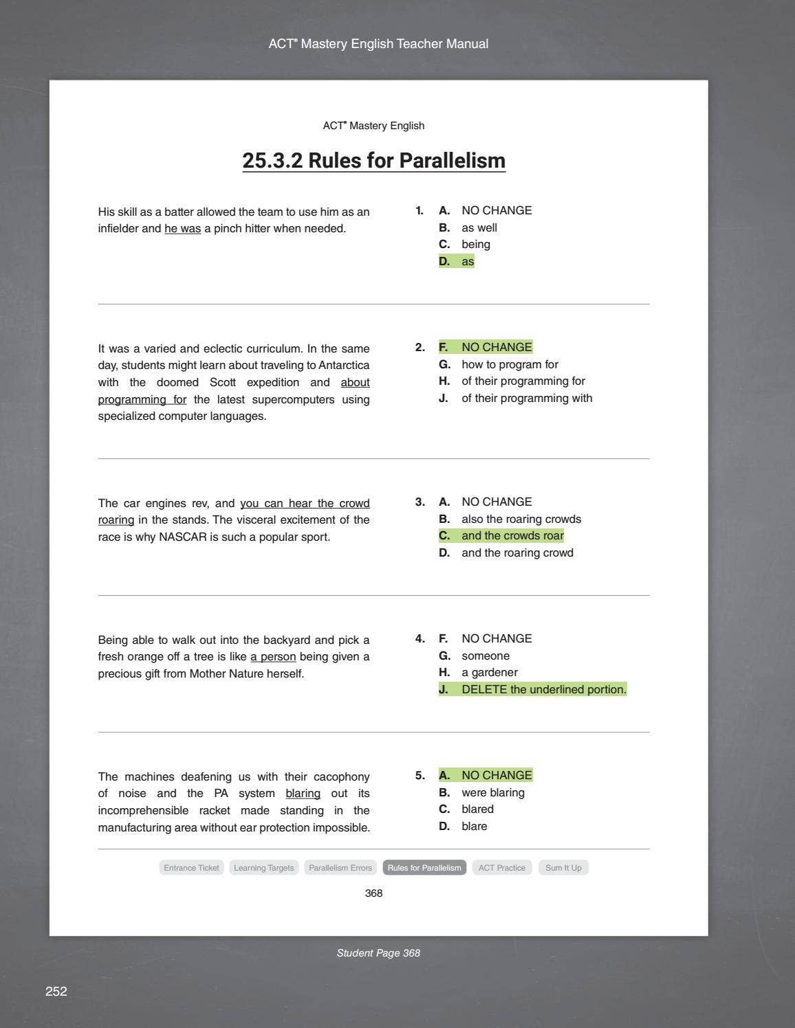 ACT Mastery - English - Teacher Manual Part 2 eBook by MasteryPrep - Issuu