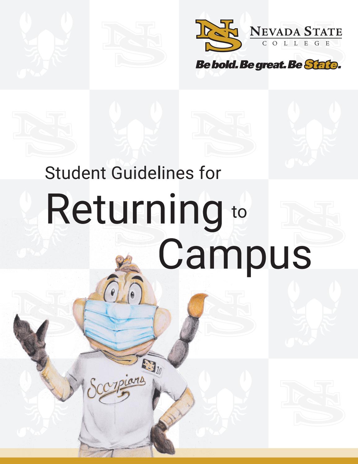 2020 Student Guidelines for Returning to Campus by Nevada State College
