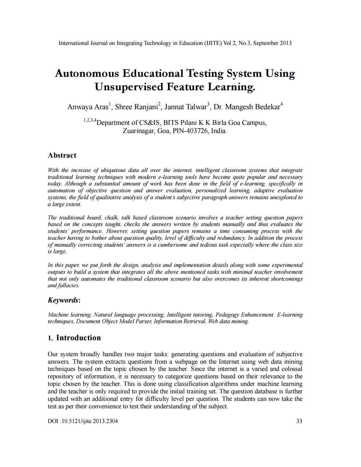 unsupervised feature learning