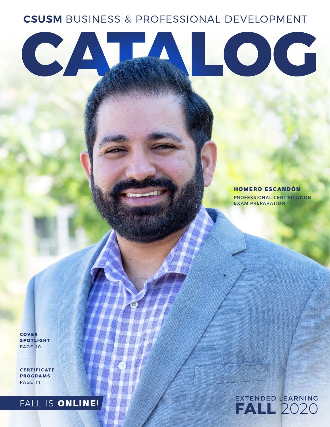 CSUSM 2020 Fall Business and Professional Development Catalog by