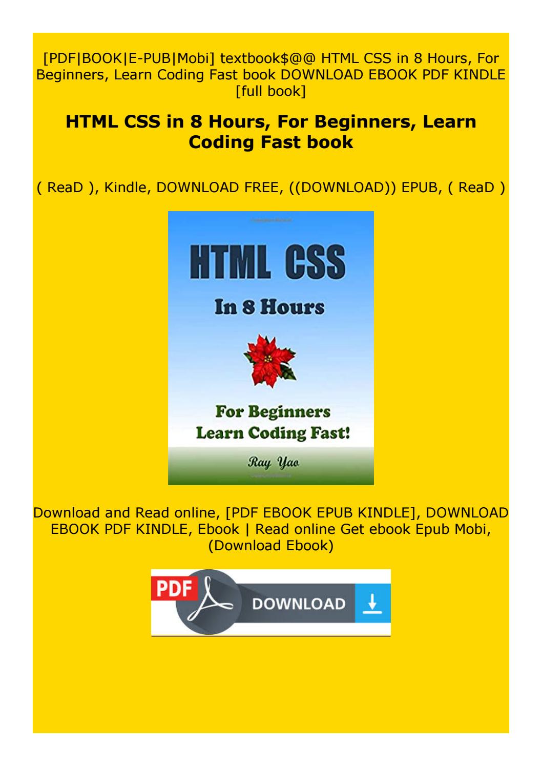html and css tutorial pdf free download