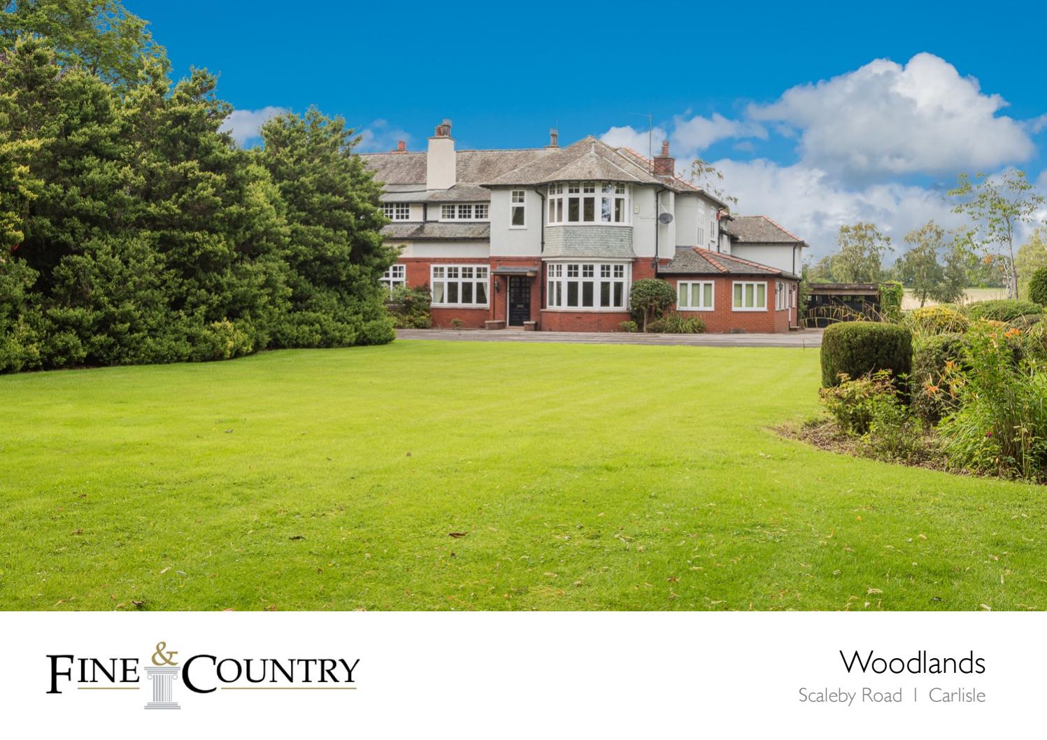 Sales brochure for 'Woodlands', Scaleby Road, Carlisle by Fine