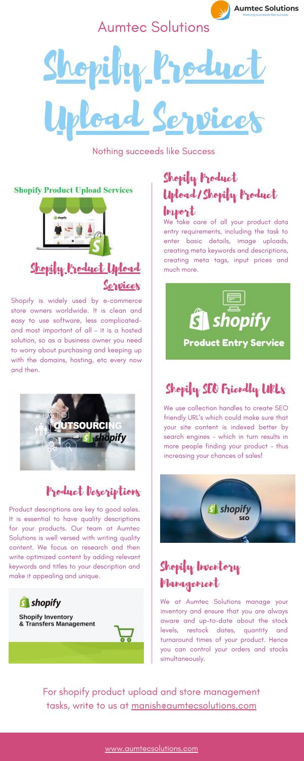 Shopify Product Upload Services and Data Management by dimple arora Issuu