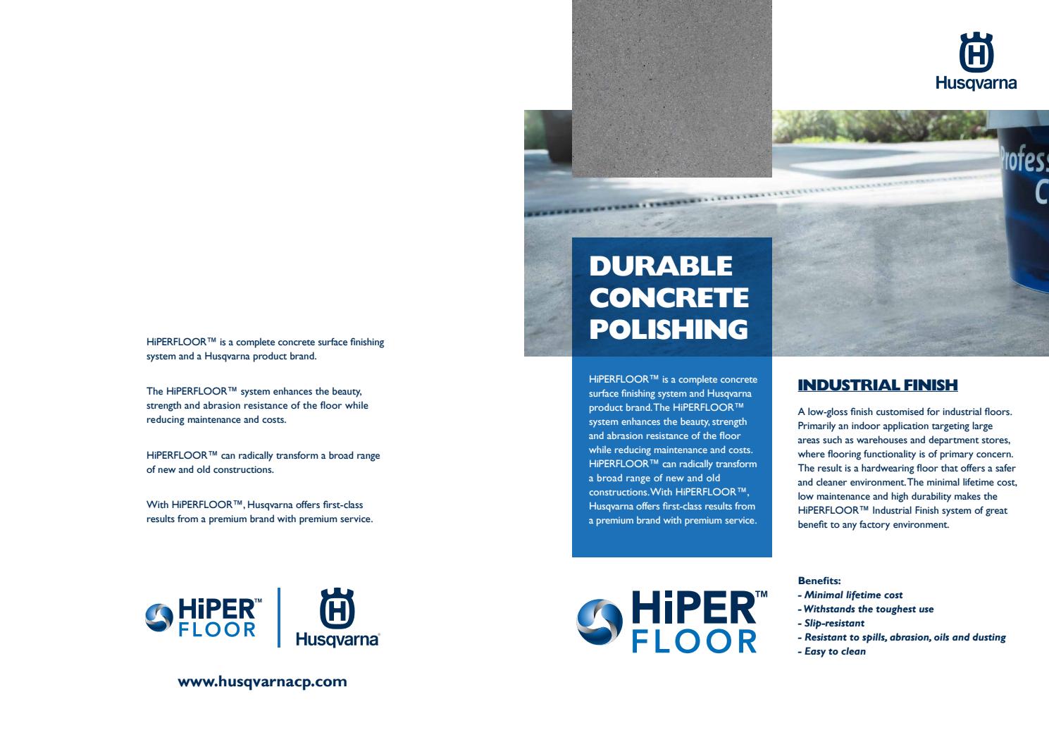 HIPERFLOOR® Industrial Finish by Husqvarna Construction Products - Issuu