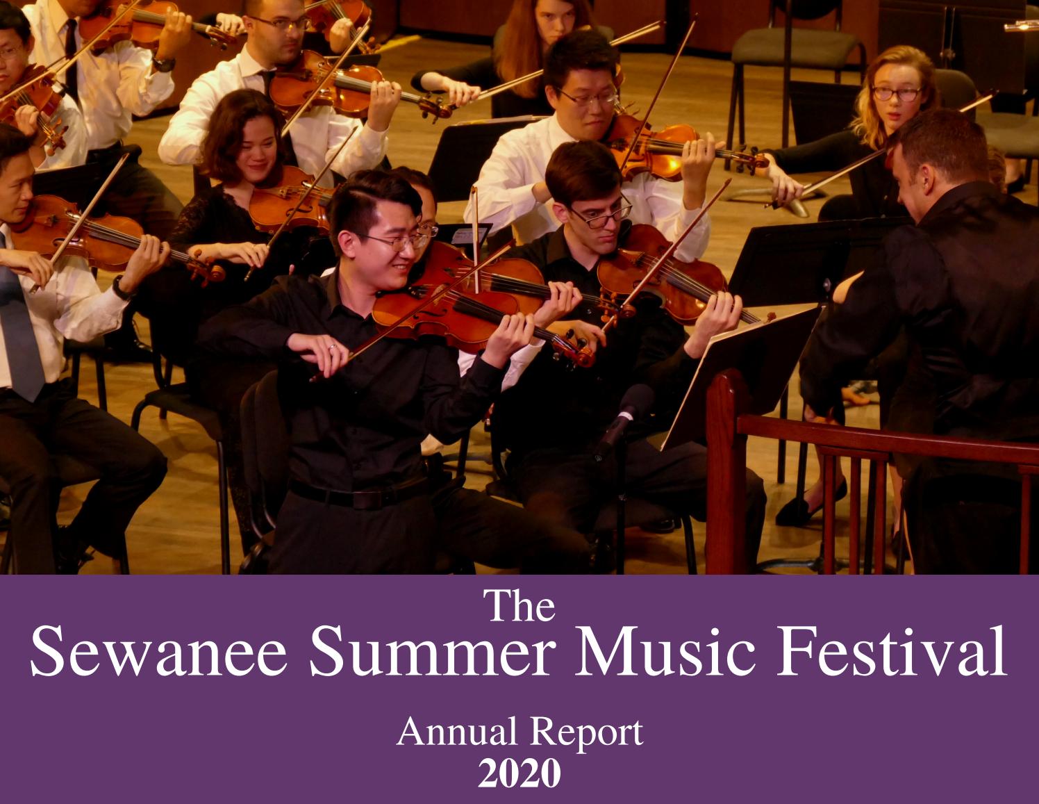 Sewanee Summer Music Festival Annual Report 2020 By Sewanee Summer Music Festival Issuu
