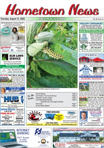 Cover of "Hometown News August 13, 2020"