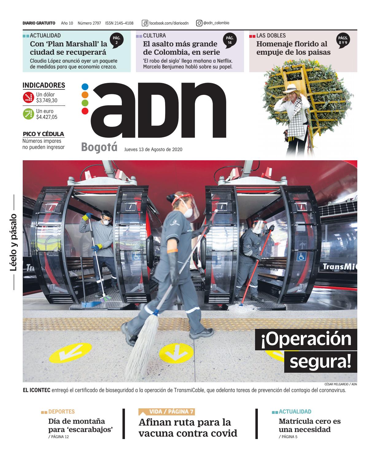 Adn Bogota 13 De Agosto De 2020 By Diarioadn Co Issuu