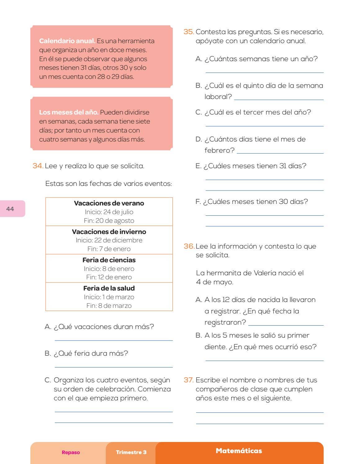 Cuaderno de repaso - 3 Primaria Alumno formulario by Christopher ...