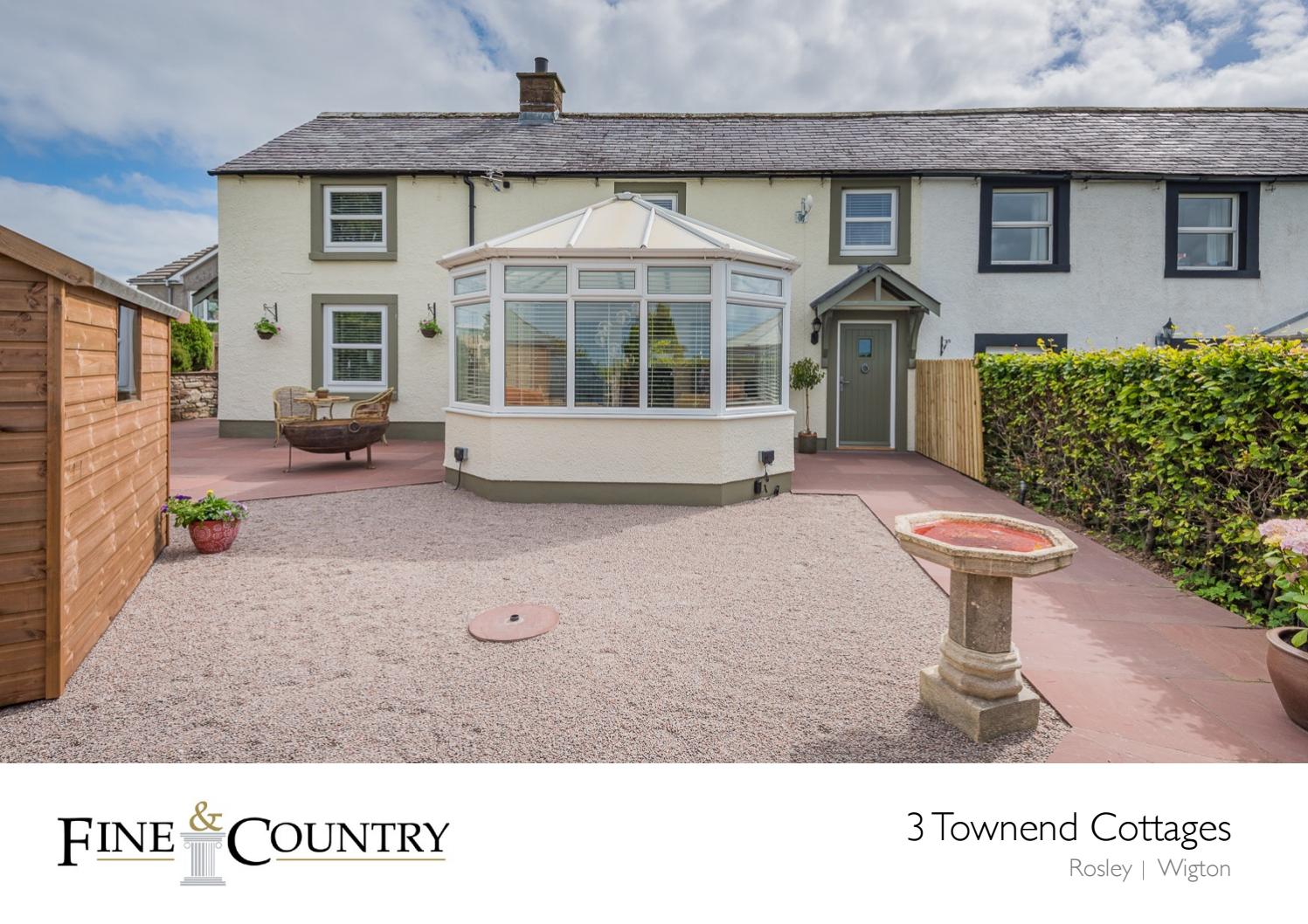 Sales brochure for '3 Townend Cottages', Rosley by Fine & Country North