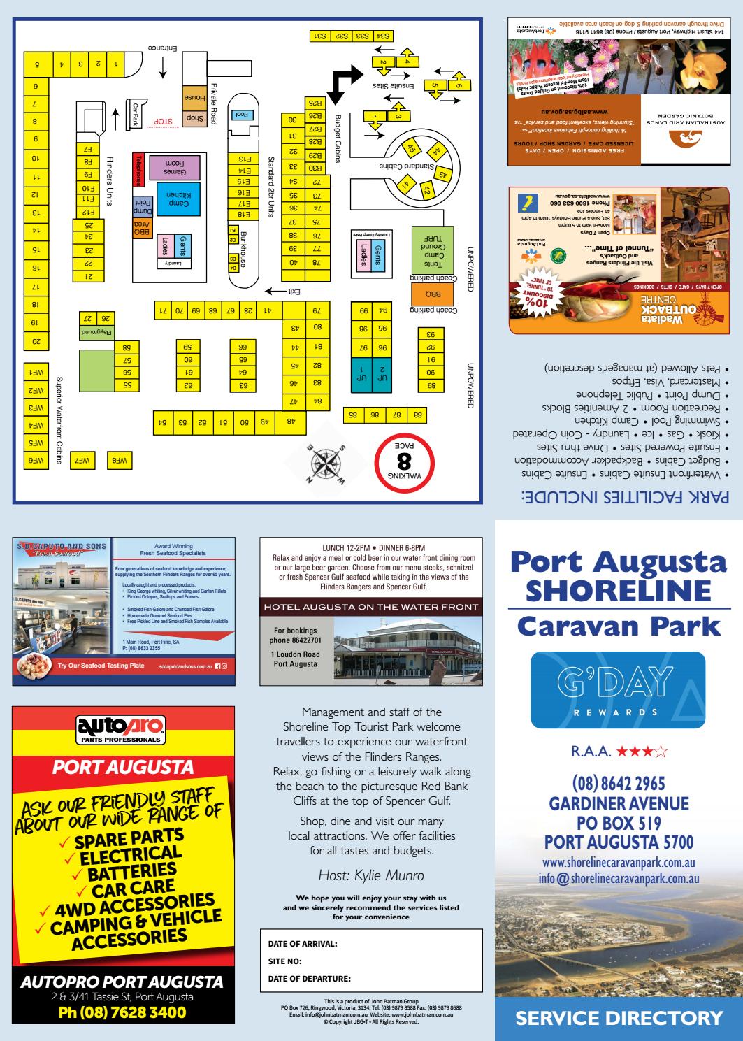 Port Augusta Shoreline Caravan Park by Just Brilliant Guides Issuu