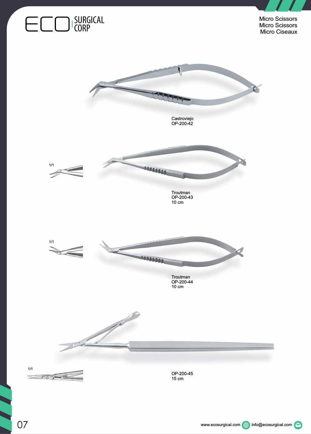Eye Instruments With Names Ophthalmic Eye Instruments Catalogue by ECO Surgical Co - Issuu
