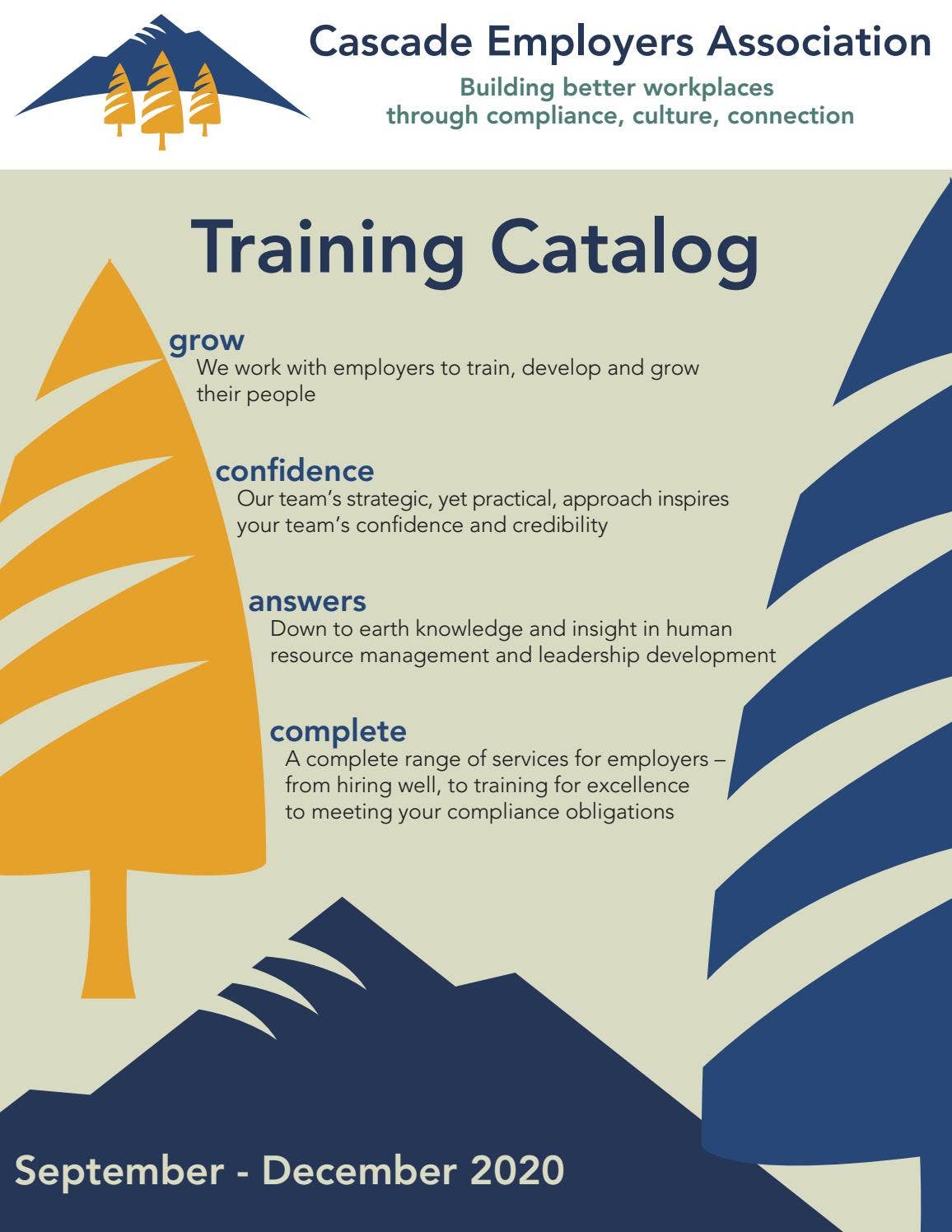 Cascade Training Catalog: September-December 2020 by Cascade Employers ...