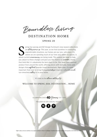 DESTINATION 家居 春季 I 家具型录 | OZ Design Furniture 第 2 页