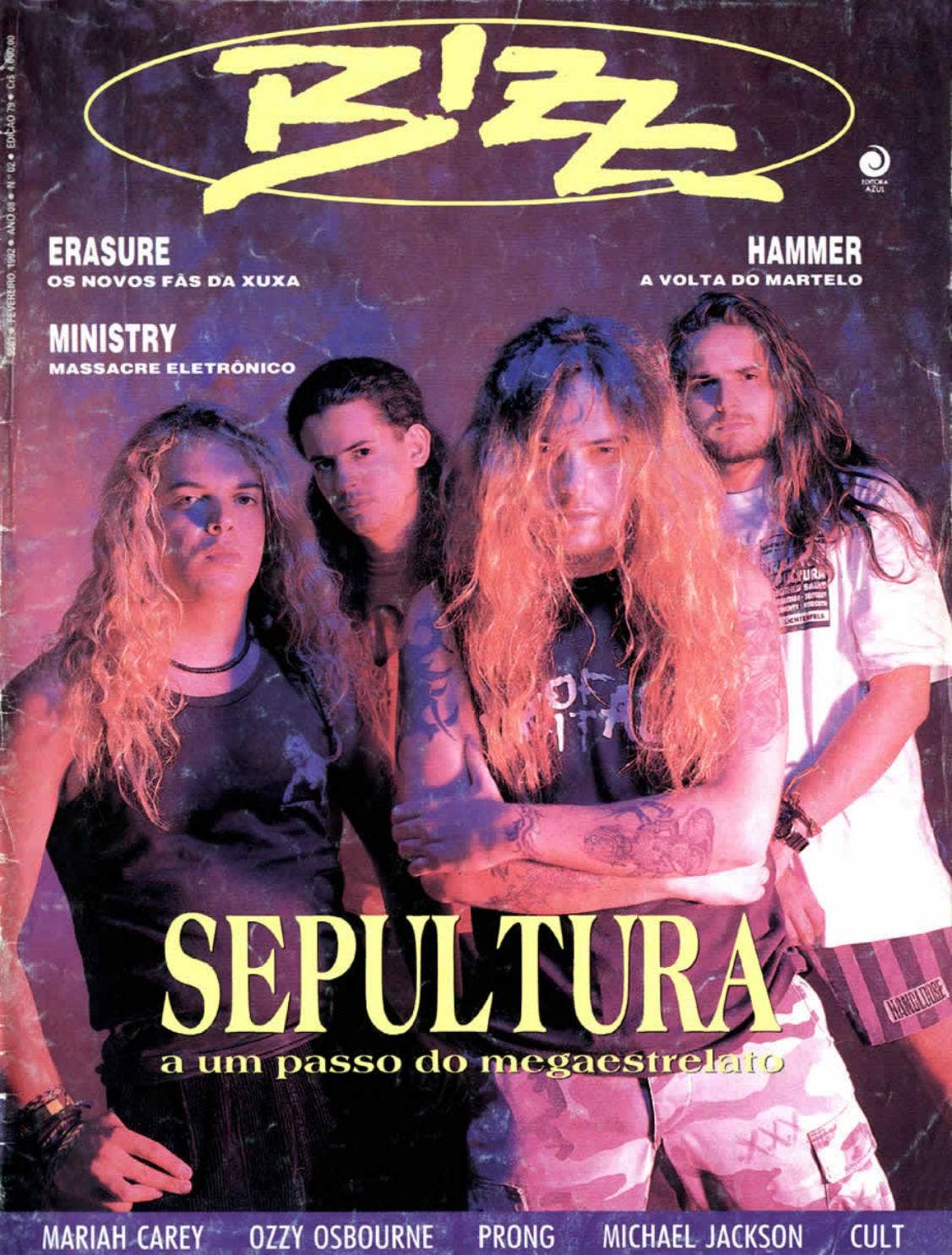 Revista Bizz #079 - Sepultura (Fevereiro 1992) by Lucas Corrêa