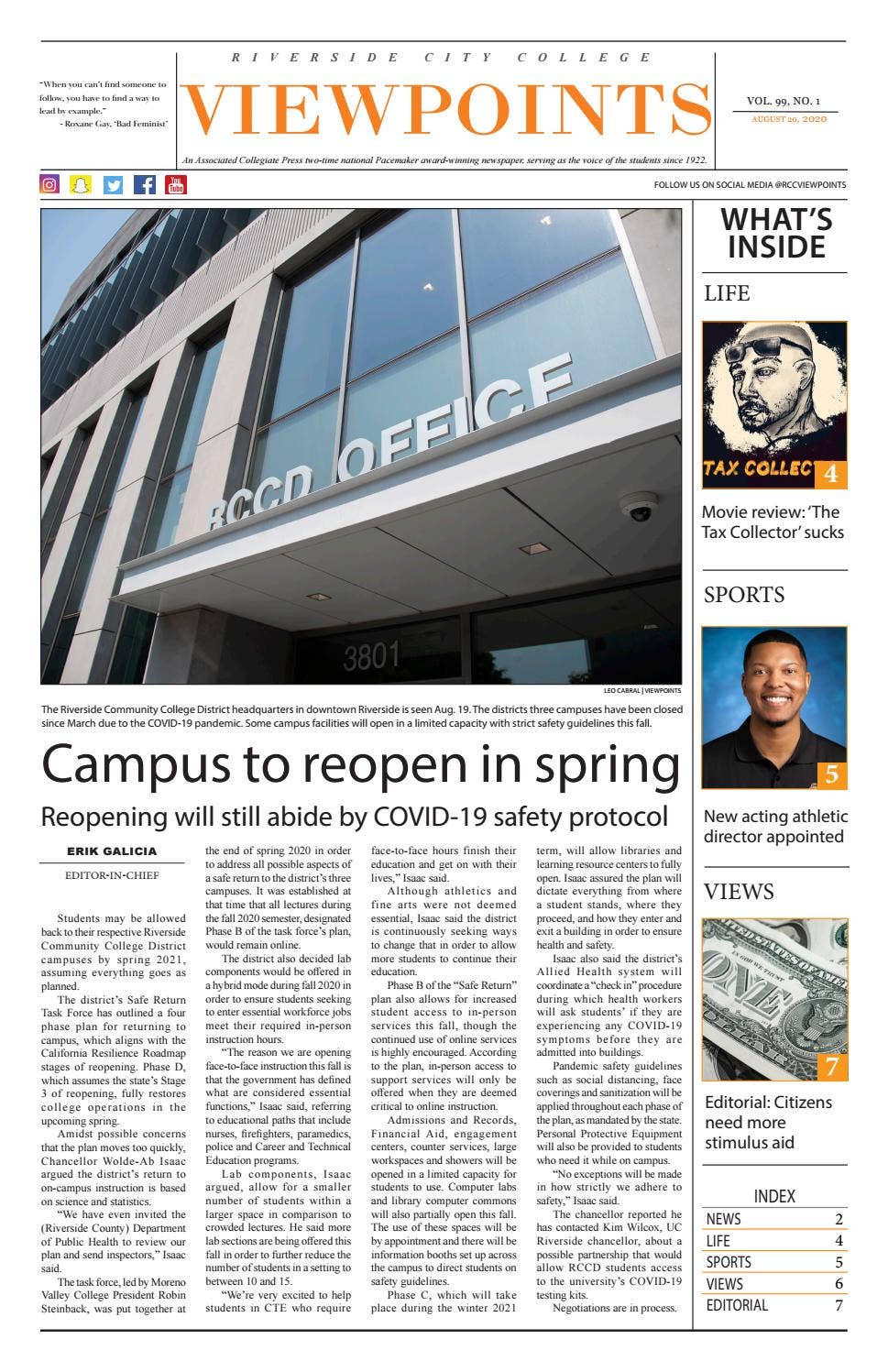 Viewpoints Issue No. 1 August 20, 2020 by RCC Viewpoints - Issuu