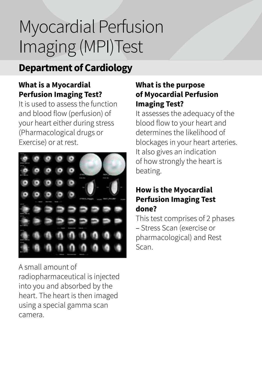 Normal Mpi What Is Myocardial Perfusion