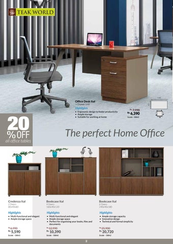 Teak World 家具目录 · I Cosy 办公 第 2 页
