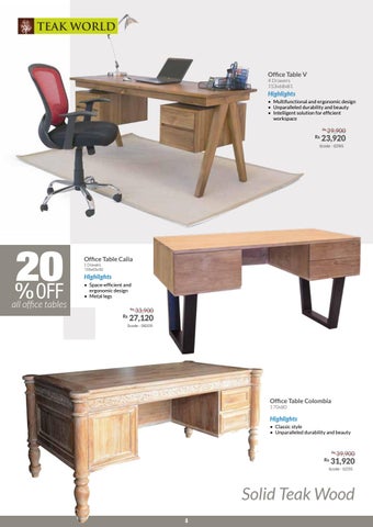 Teak World 家具目录 · I Cosy 办公 第 4 页
