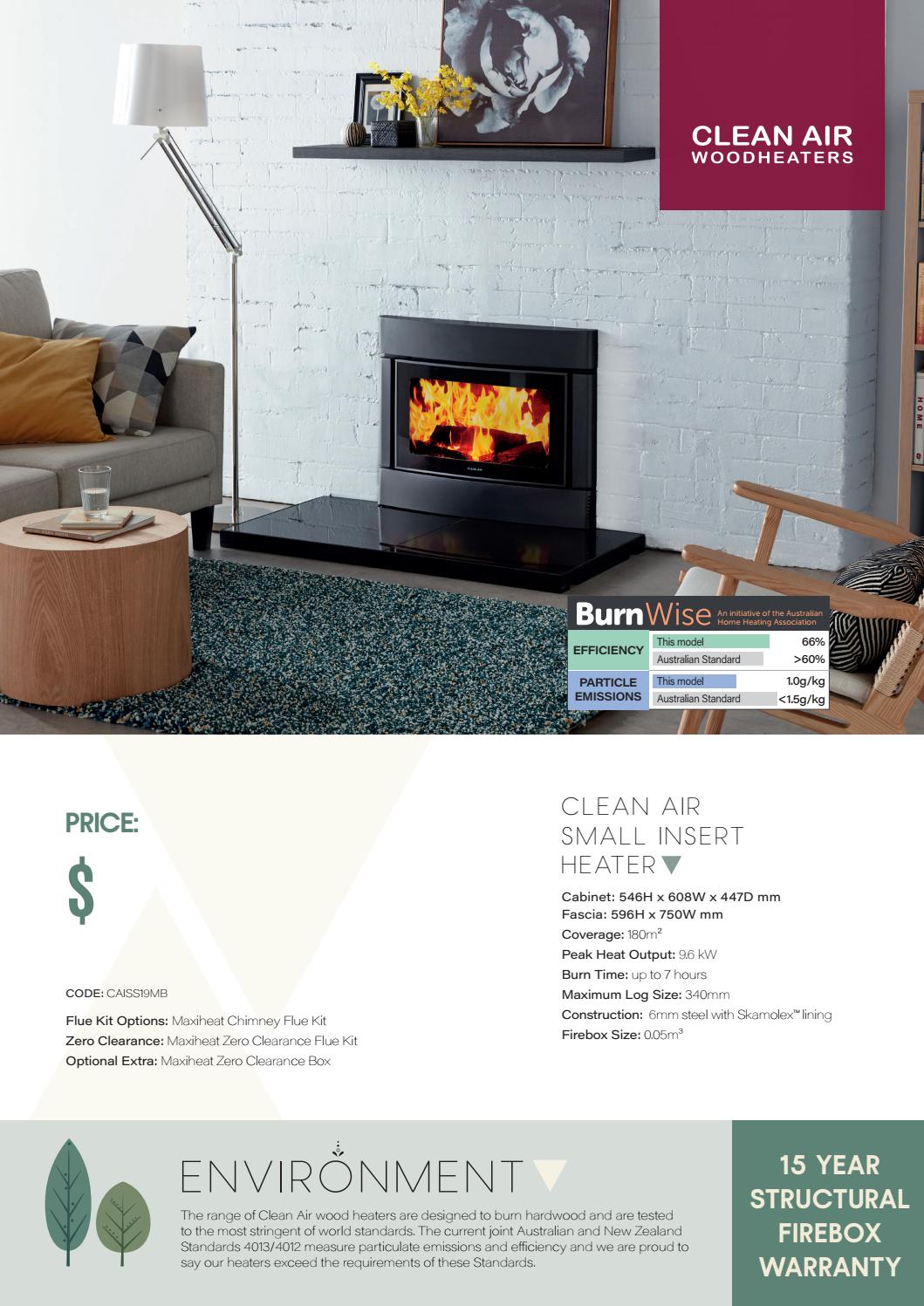 Pricotech - Clean Air - Wood Heating by insideoutsidebathurst - Issuu