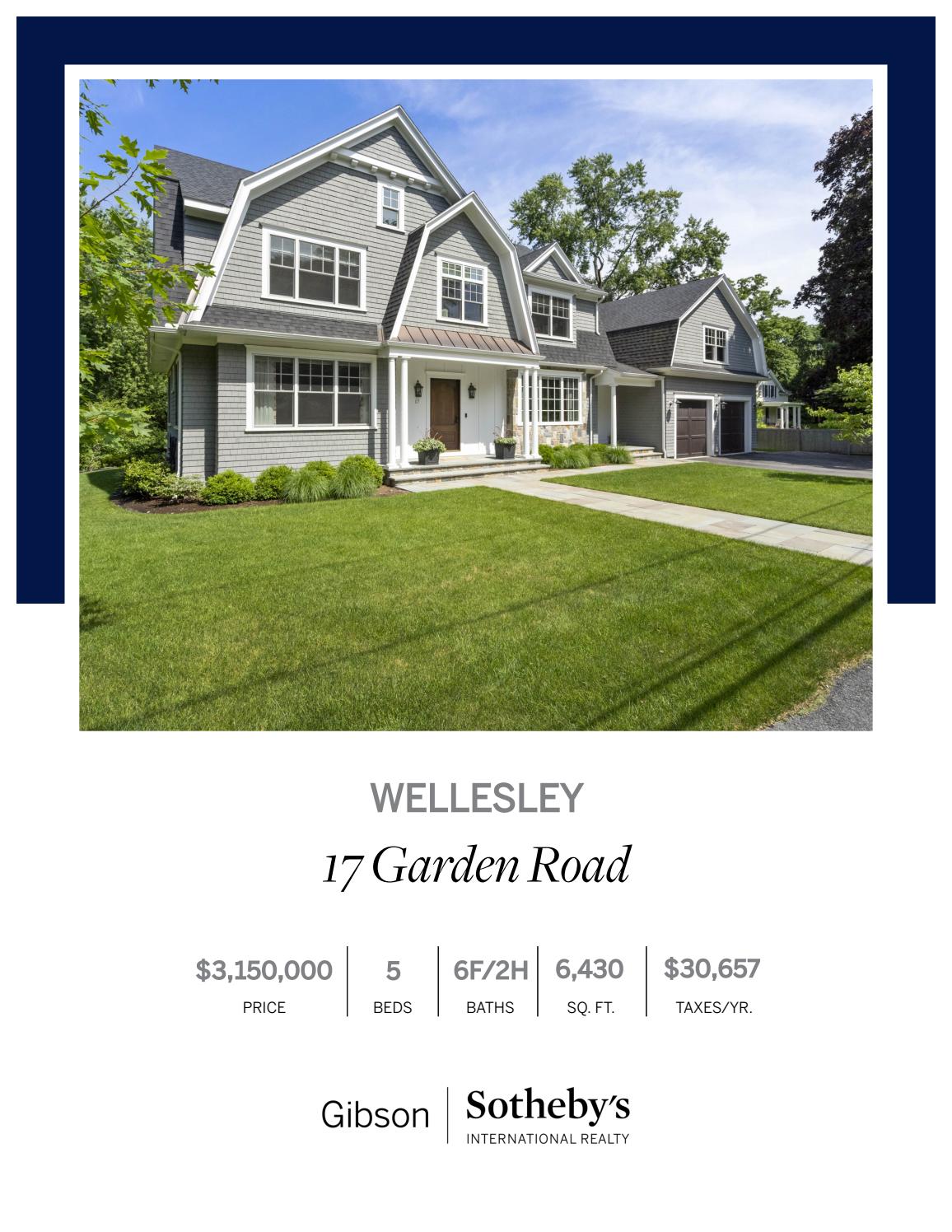 17 Garden Road, Wellesley by Gibson Sotheby's International Realty Issuu