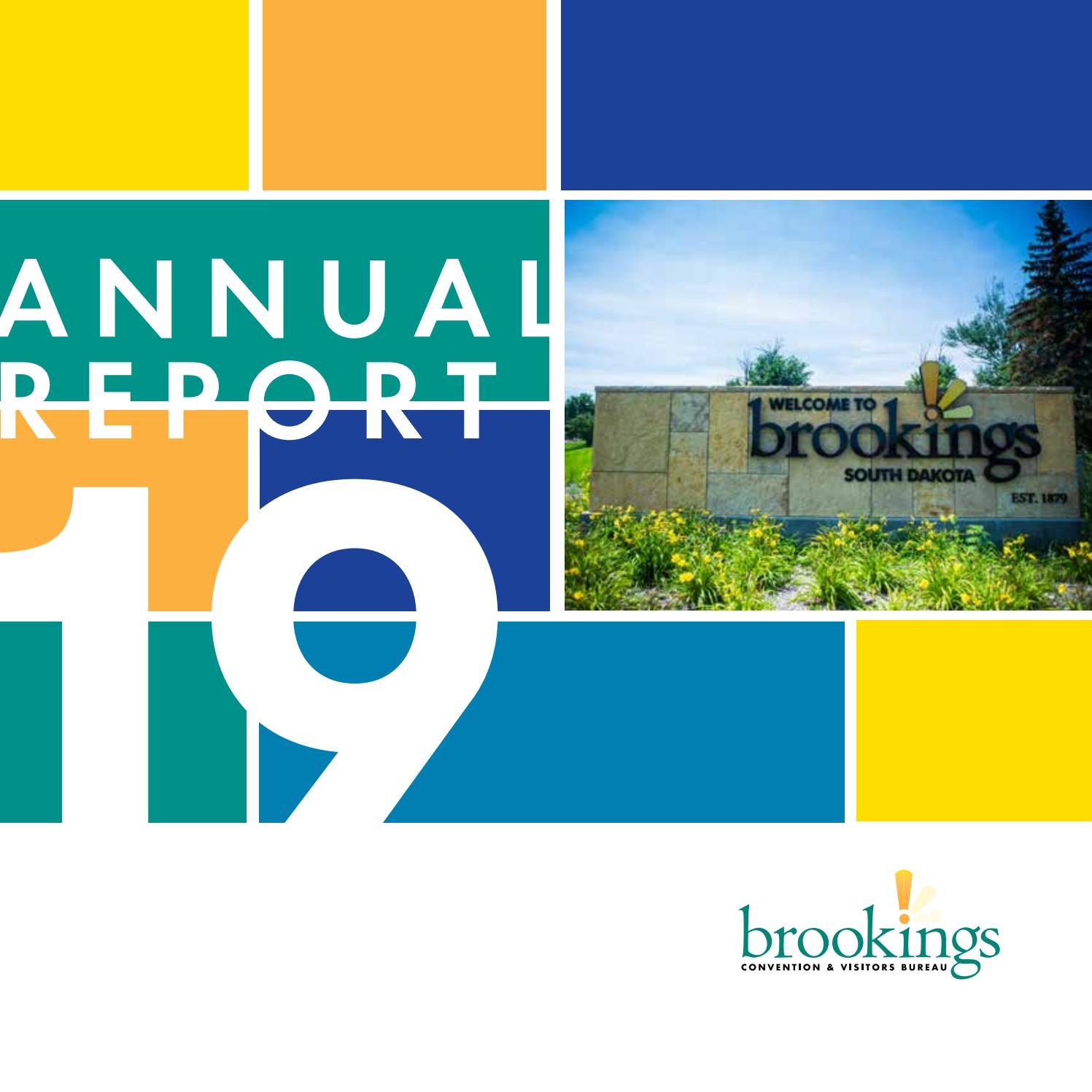 Brookings Convention & Visitors Bureau 2019 Annual Report by Visit