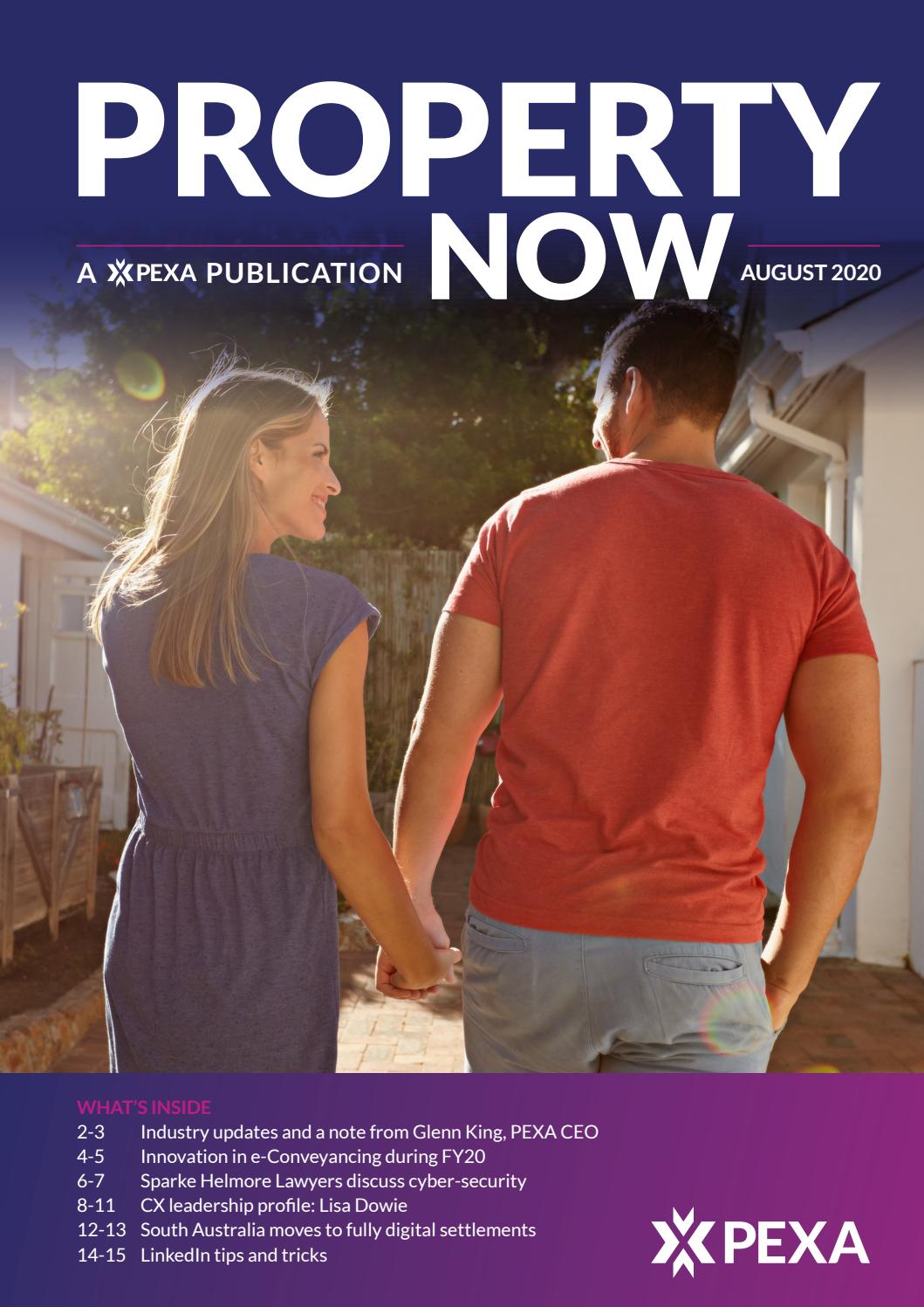 Property Now August 2020 by PEXA Property Exchange Australia Issuu