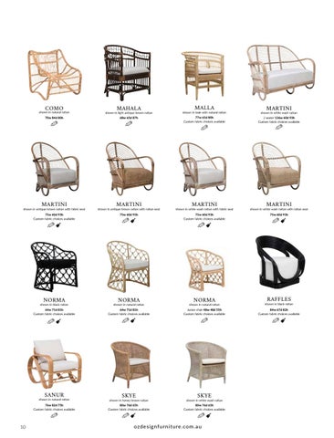 OZ Design Furniture 家具目录 · OZ DESIGN FURNITURE PRODUCT 指南 春季 夏季 20-21 第 10 页