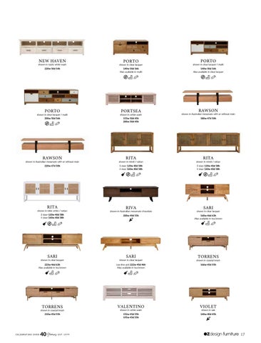 OZ Design Furniture 家具目录 · OZ DESIGN FURNITURE PRODUCT 指南 春季 夏季 20-21 第 17 页